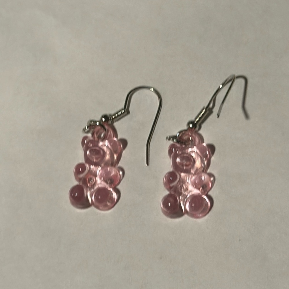 Gummy bear light pink earrings